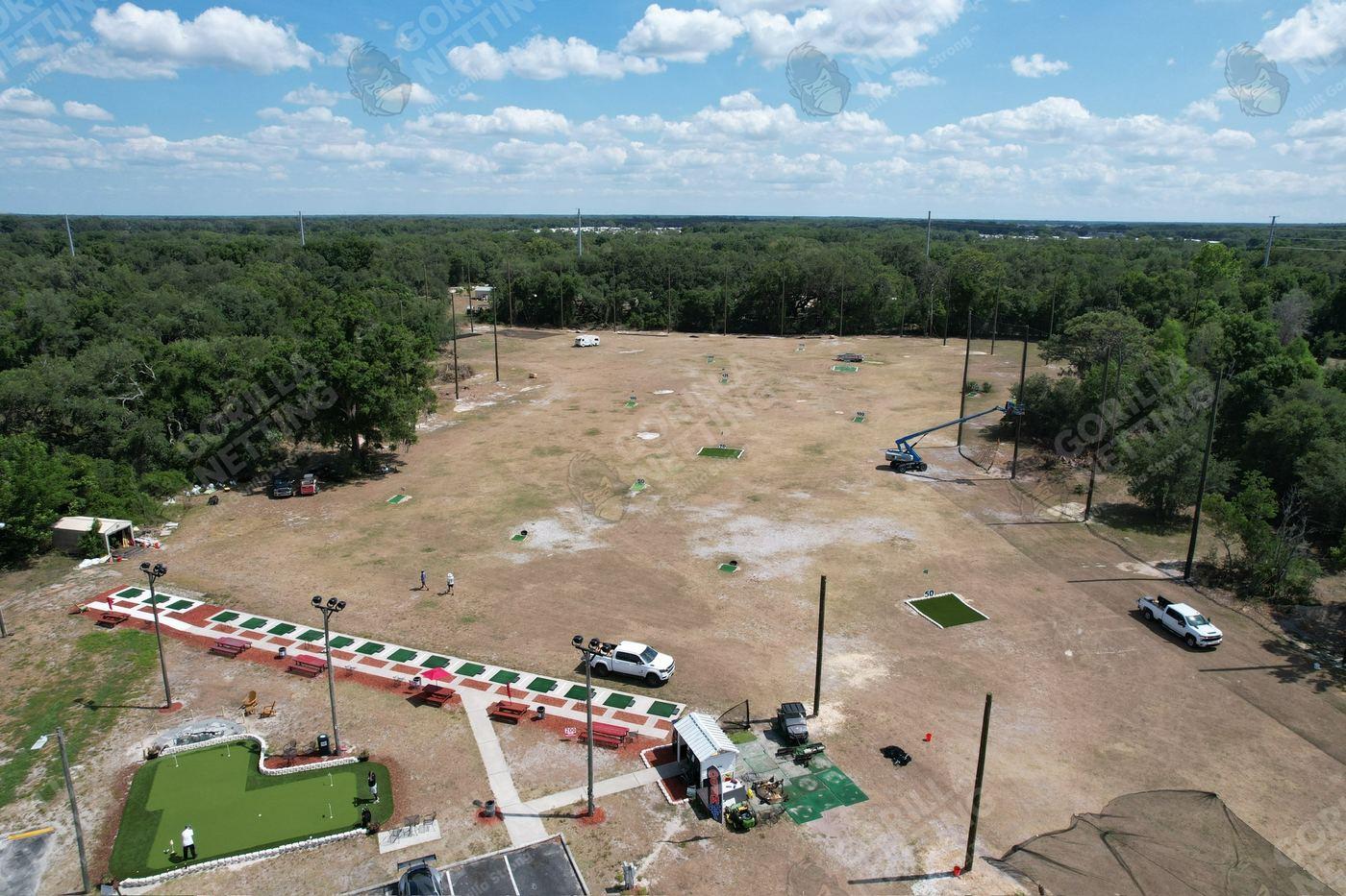 Large-Scale Driving Range Netting System for Green Chasers