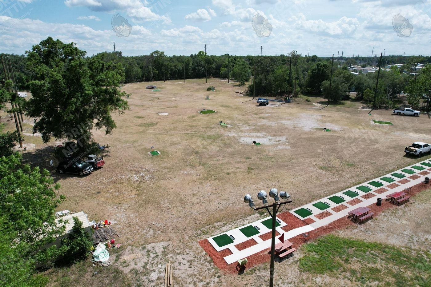 Large-Scale Driving Range Netting System for Green Chasers