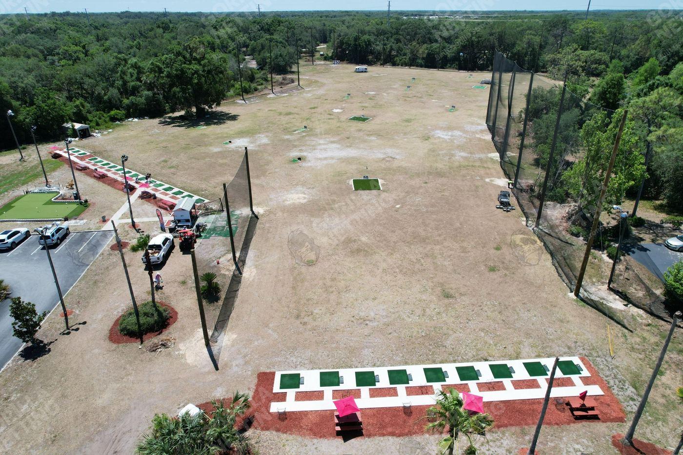 Large-Scale Driving Range Netting System for Green Chasers