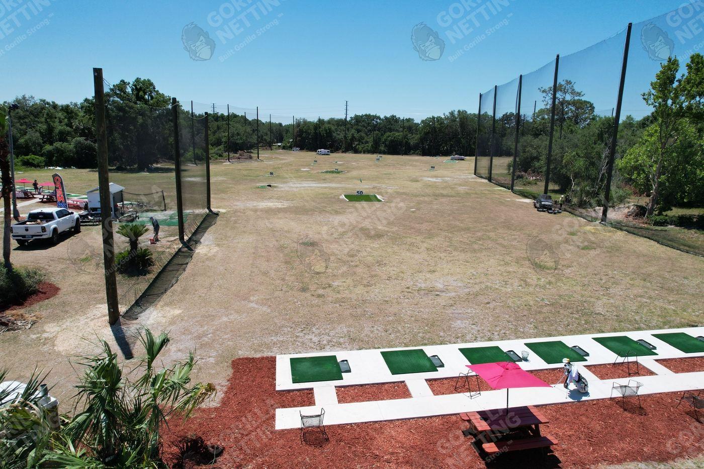 Large-Scale Driving Range Netting System for Green Chasers