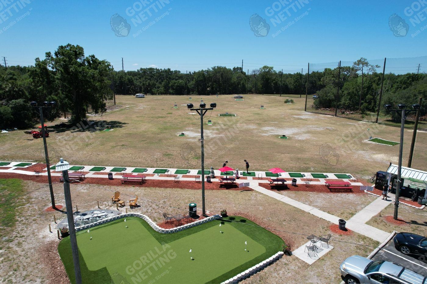 Large-Scale Driving Range Netting System for Green Chasers