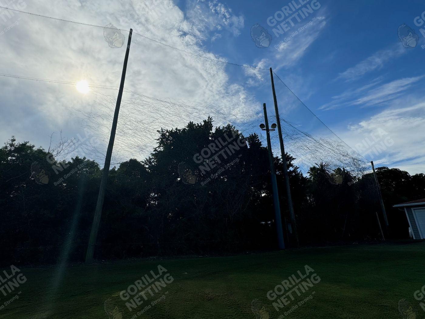 Driving Range Netting Installation at Ocean Reef Club