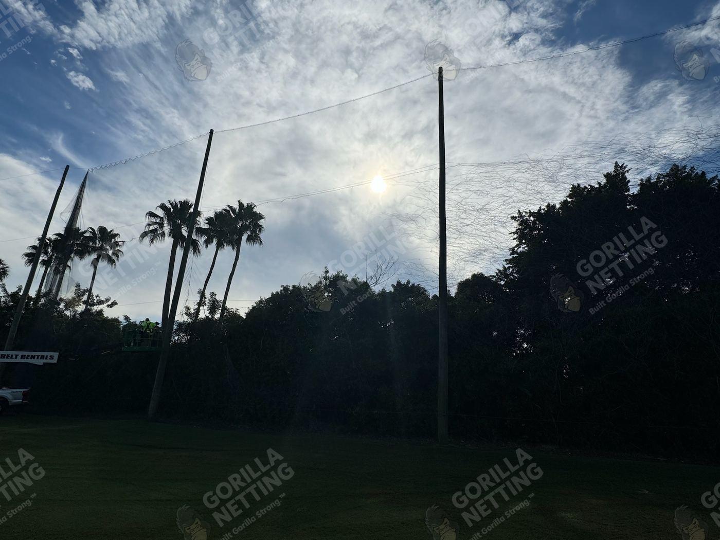Driving Range Netting Installation at Ocean Reef Club