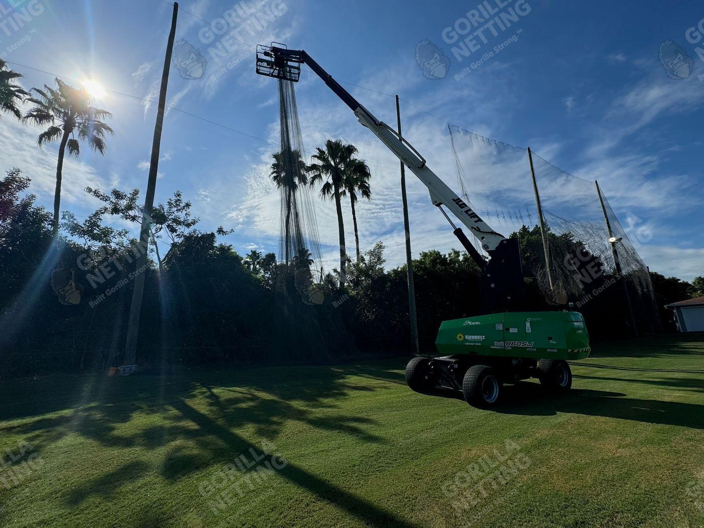 Driving Range Netting Installation at Ocean Reef Club