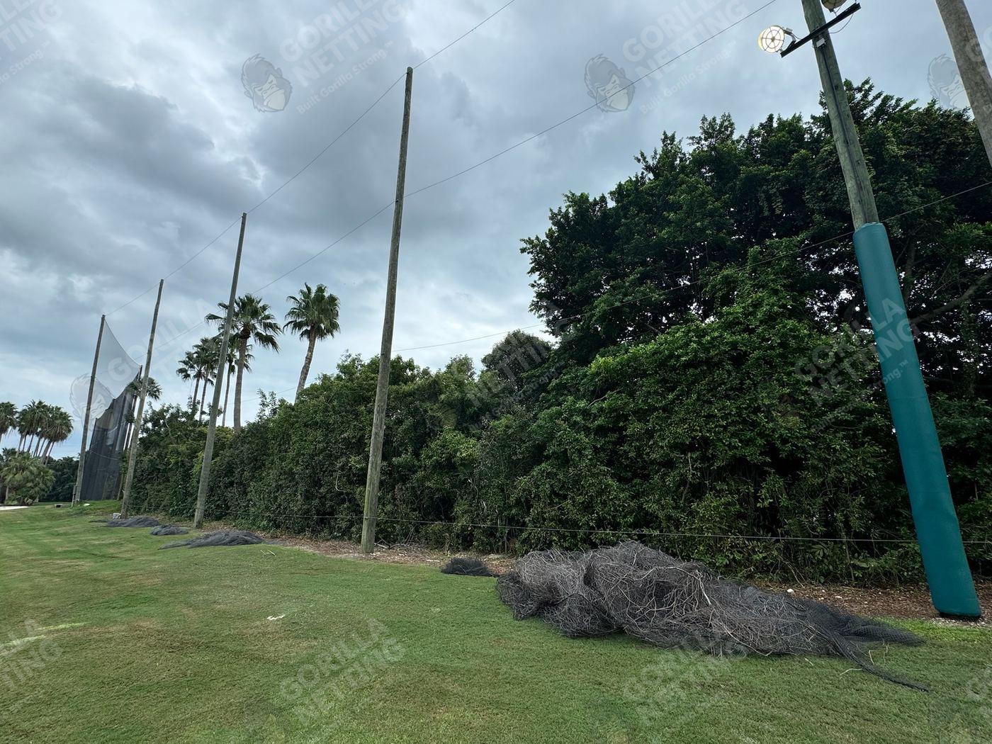 Driving Range Netting Installation at Ocean Reef Club