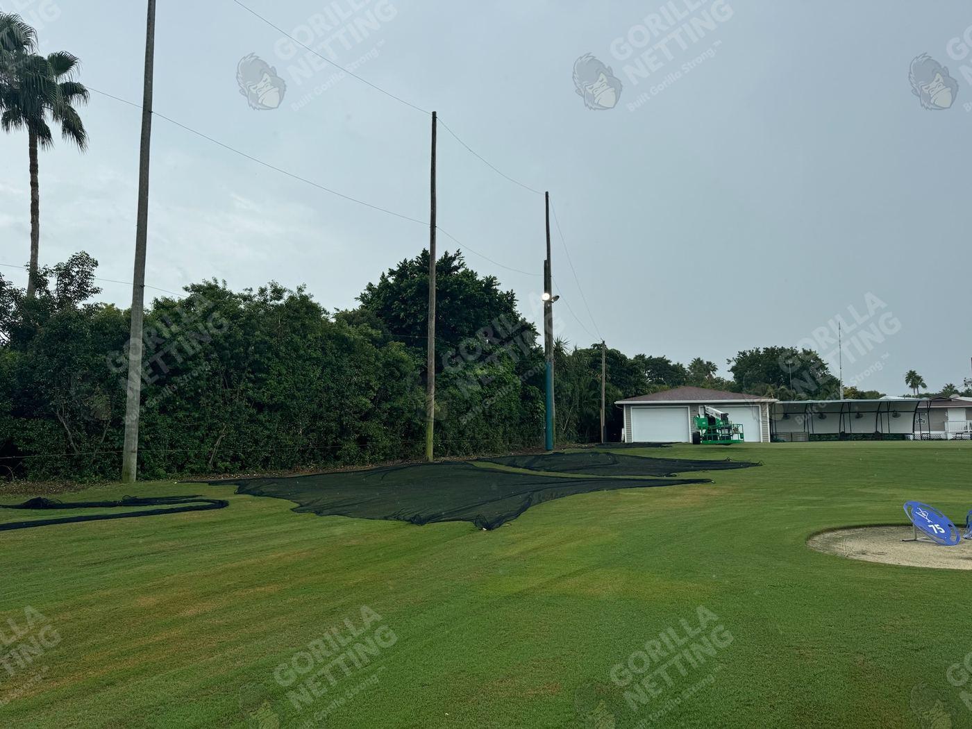 Driving Range Netting Installation at Ocean Reef Club