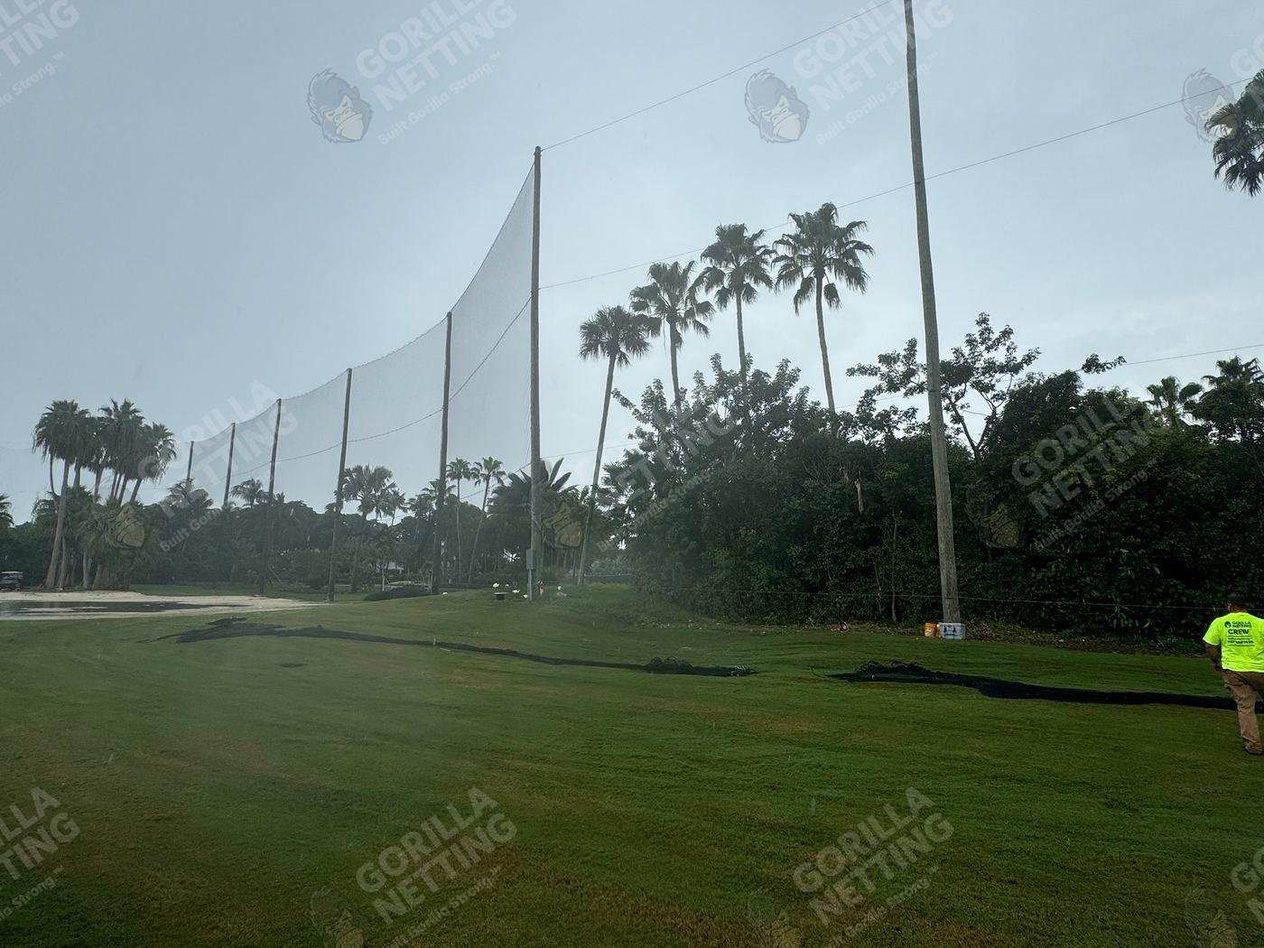 Driving Range Netting Installation at Ocean Reef Club