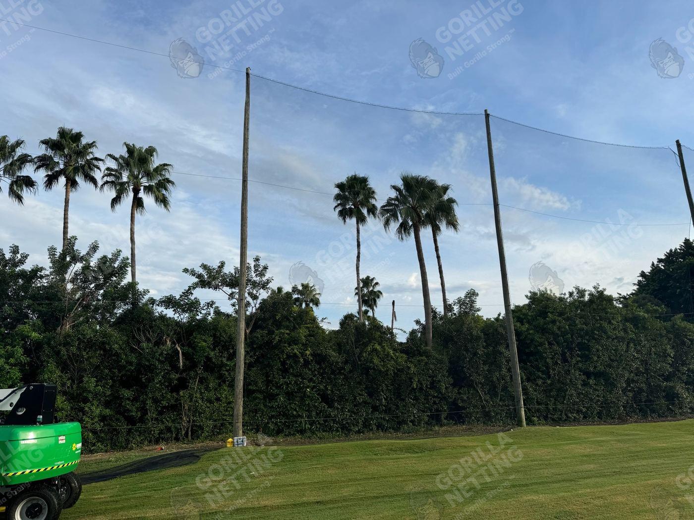 Driving Range Netting Installation at Ocean Reef Club