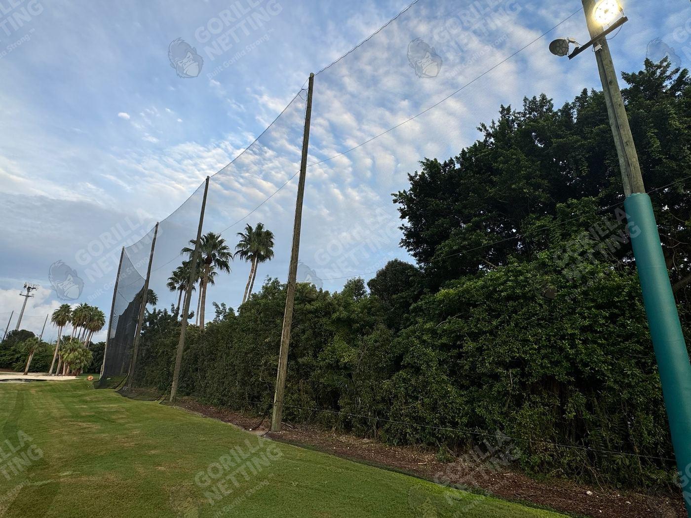 Driving Range Netting Installation at Ocean Reef Club