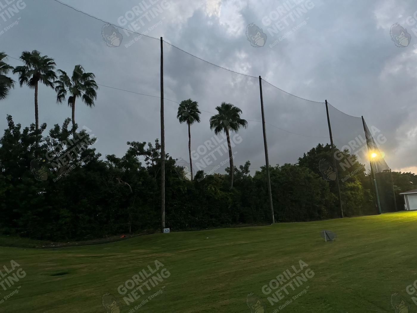Driving Range Netting Installation at Ocean Reef Club
