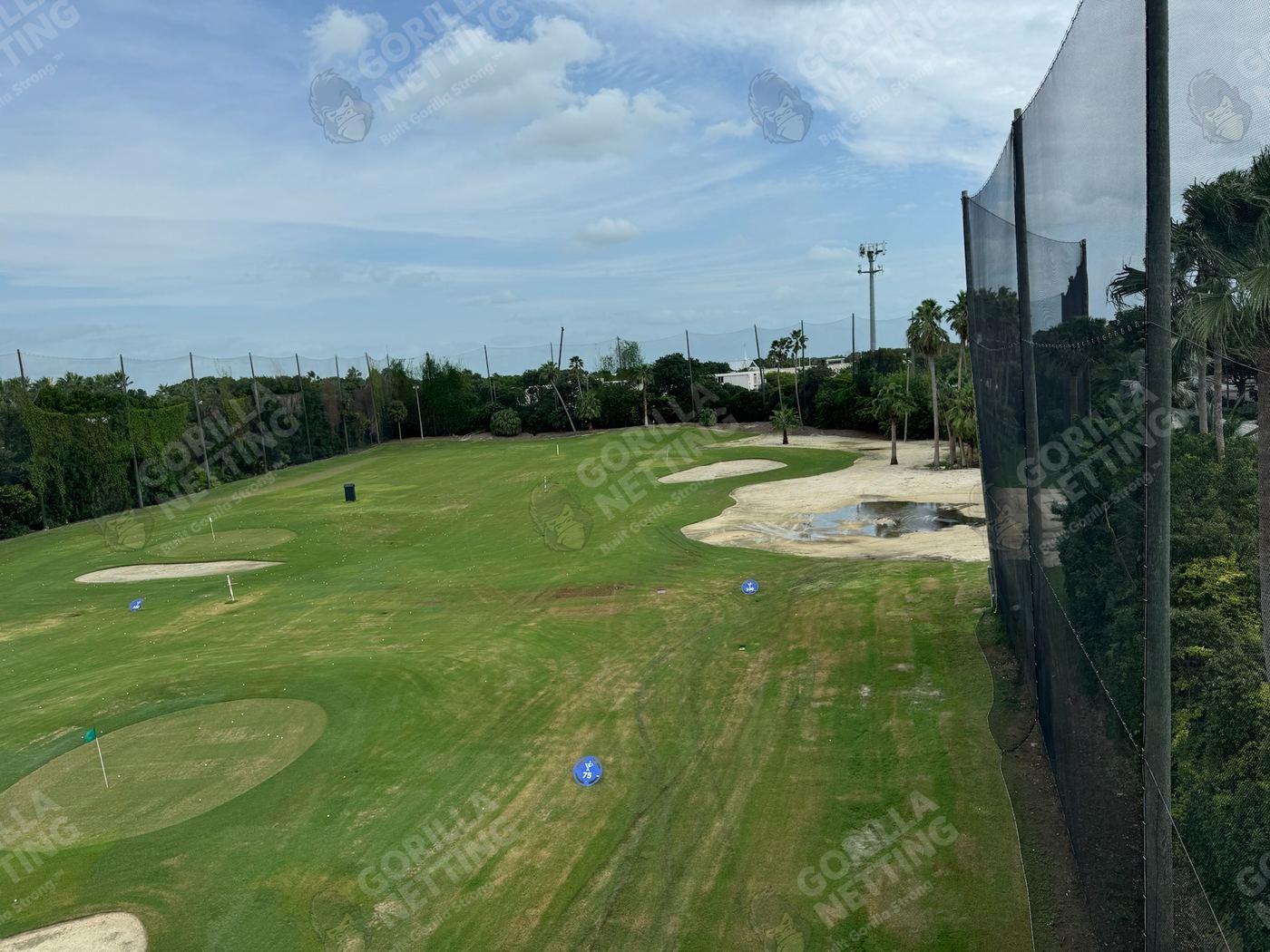 Driving Range Netting Installation at Ocean Reef Club