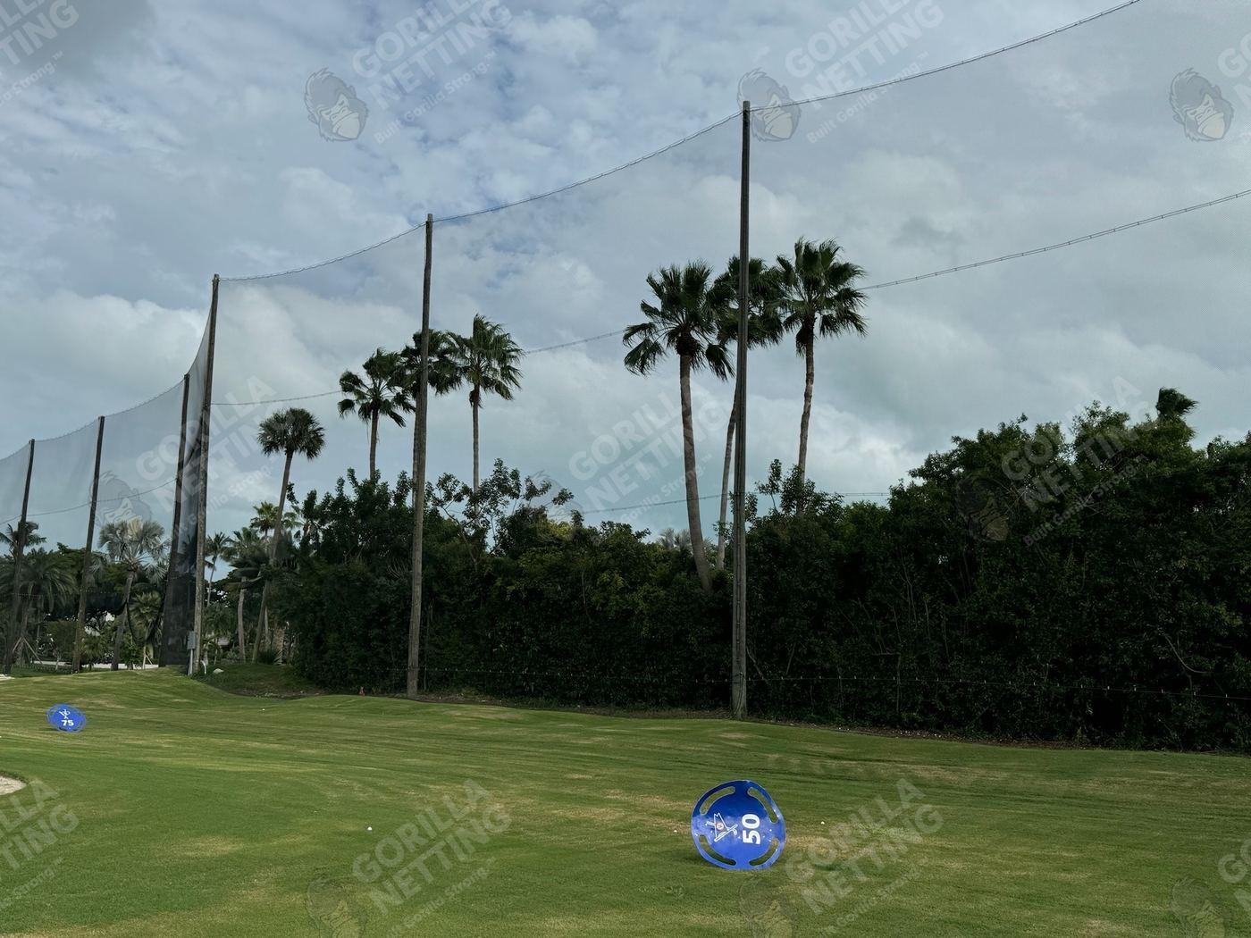 Driving Range Netting Installation at Ocean Reef Club