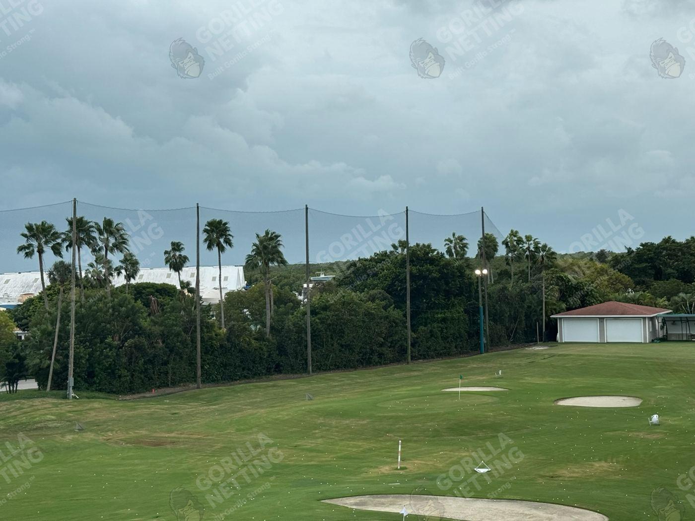 Driving Range Netting Installation at Ocean Reef Club