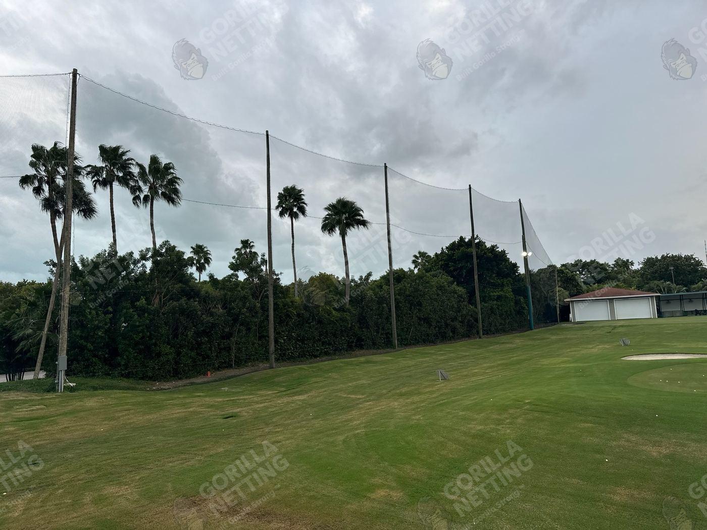 Driving Range Netting Installation at Ocean Reef Club
