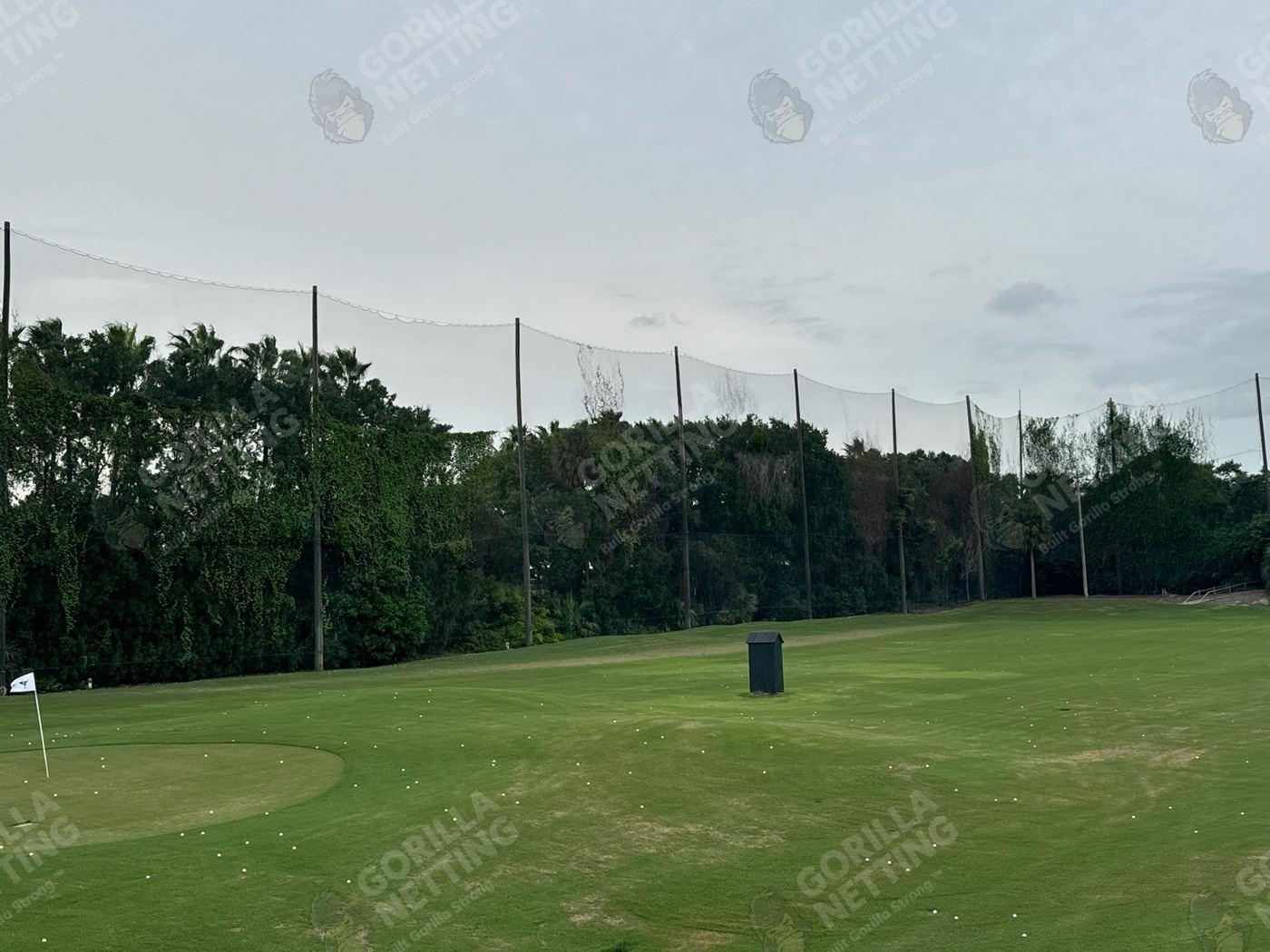 Driving Range Netting Installation at Ocean Reef Club