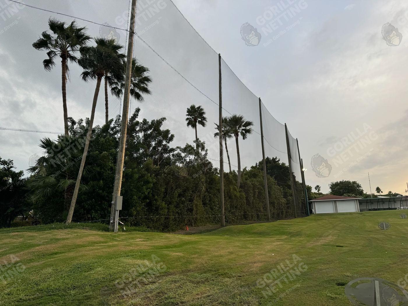 Driving Range Netting Installation at Ocean Reef Club