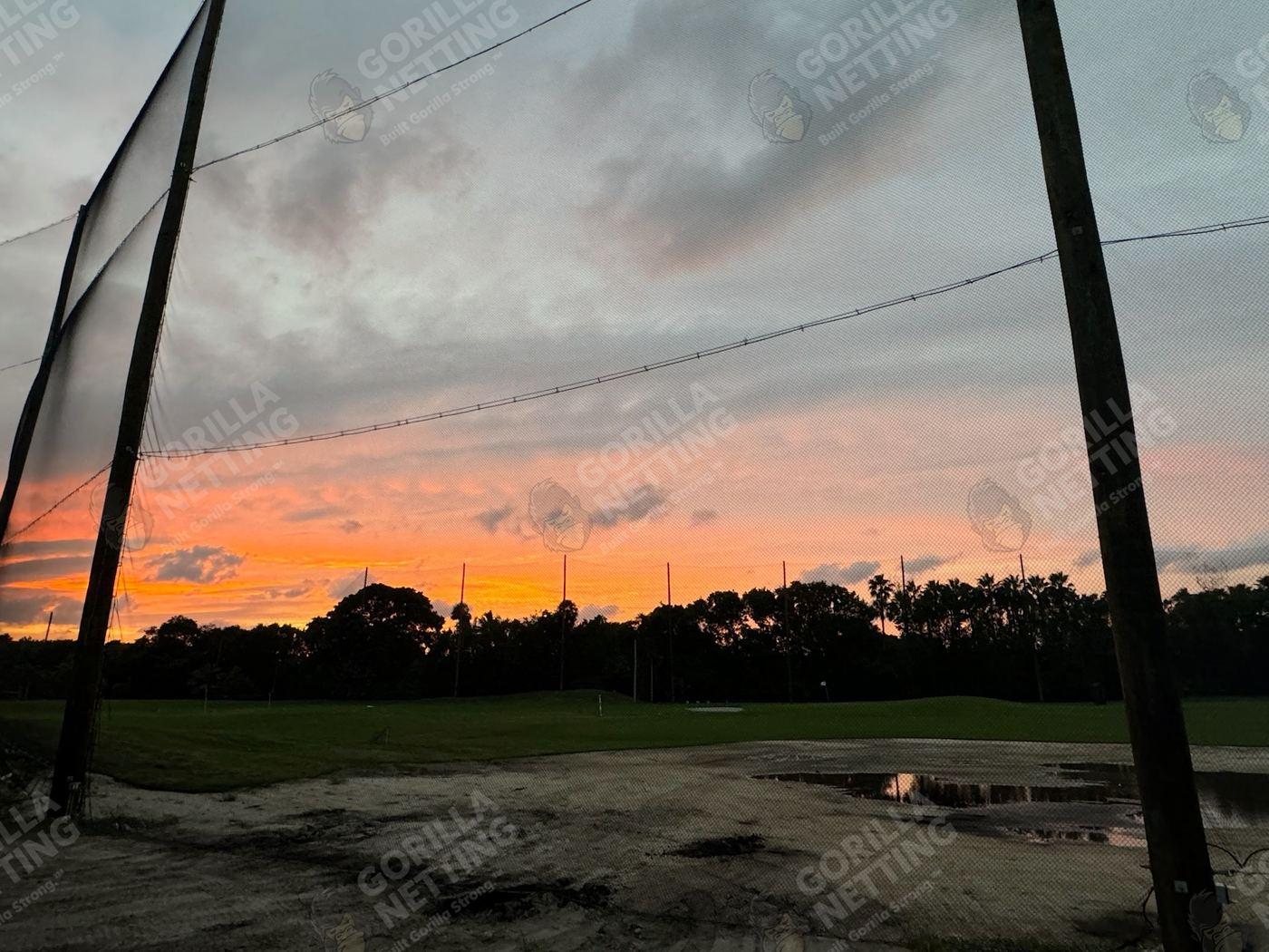 Driving Range Netting Installation at Ocean Reef Club