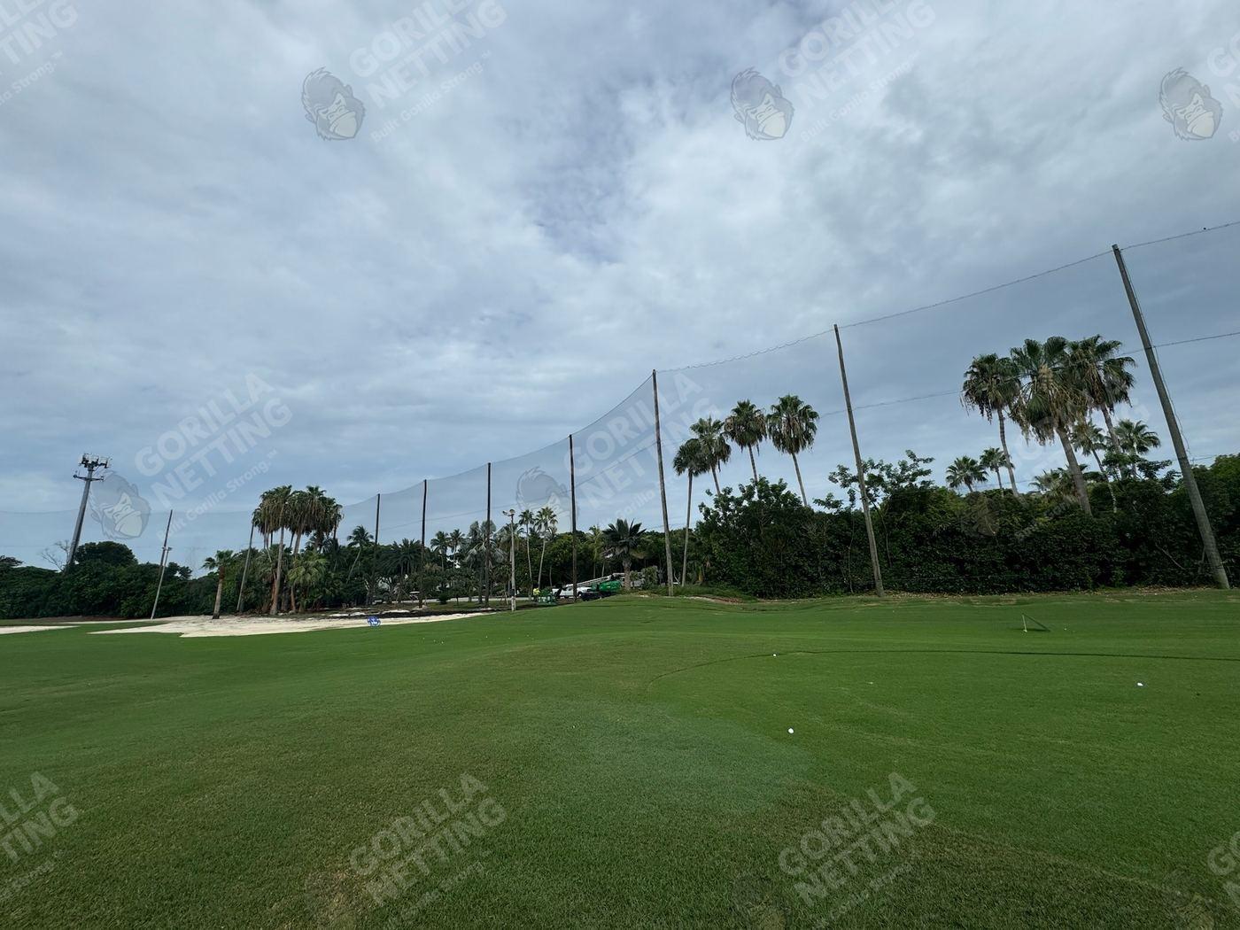 Driving Range Netting Installation at Ocean Reef Club
