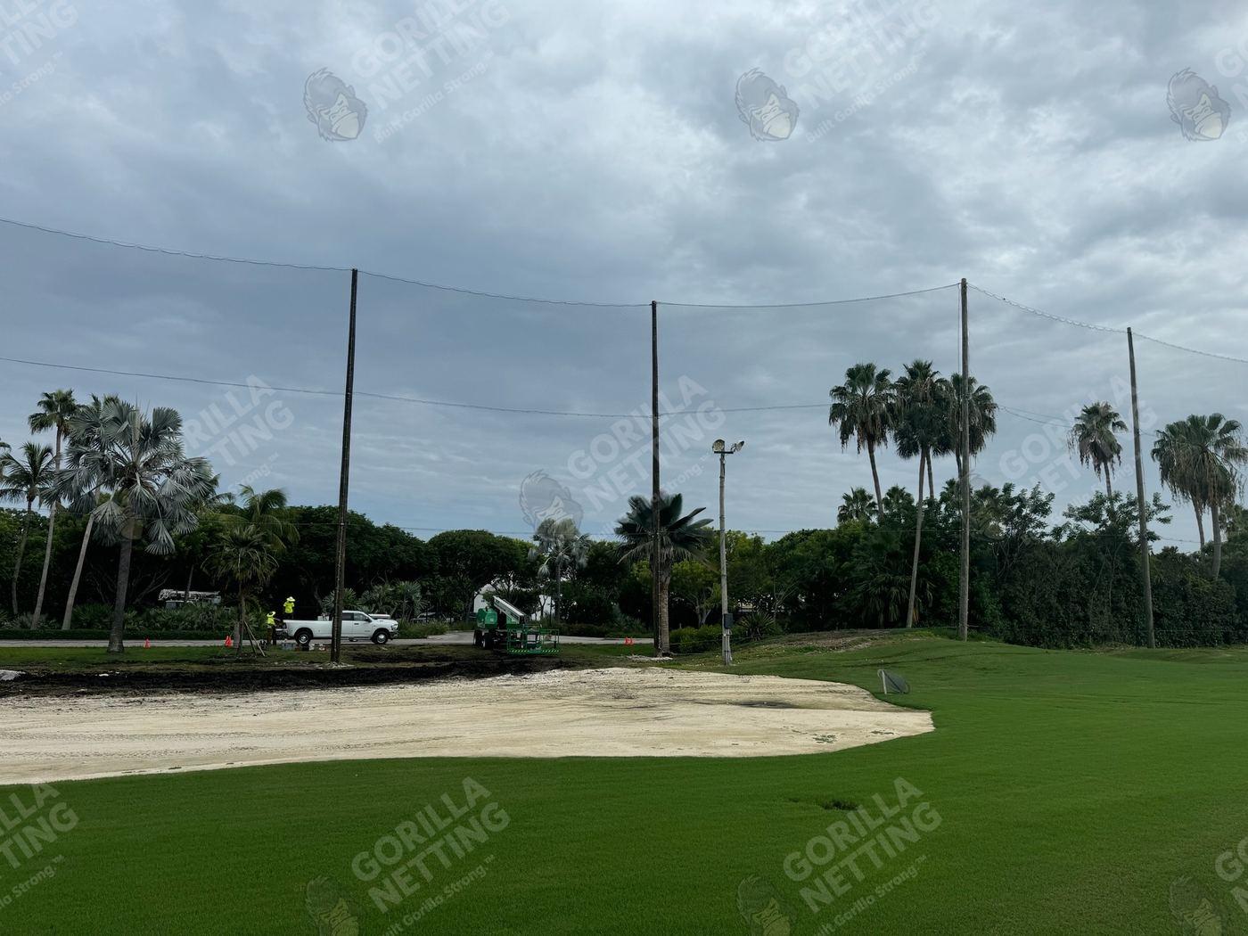 Driving Range Netting Installation at Ocean Reef Club