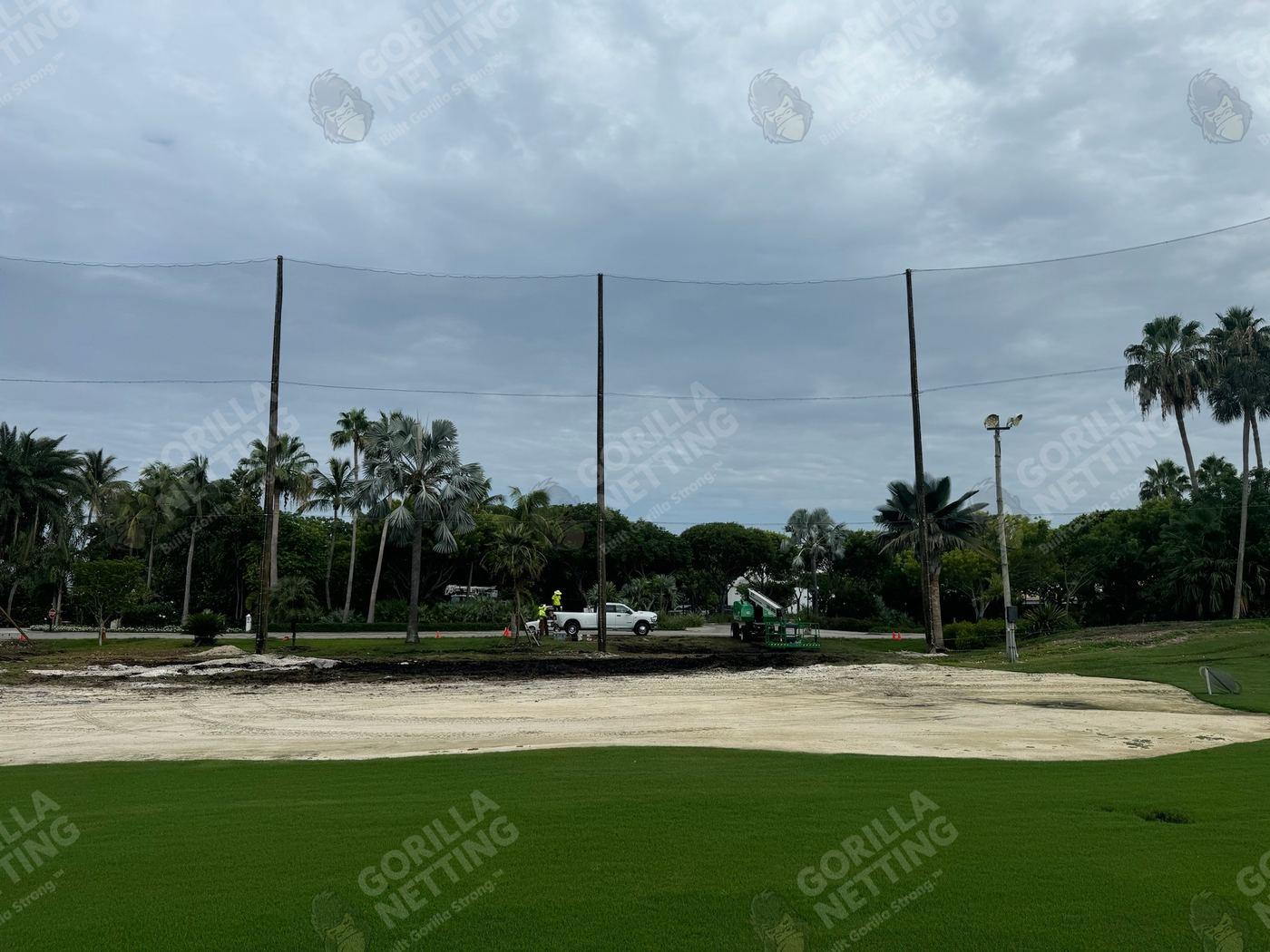 Driving Range Netting Installation at Ocean Reef Club