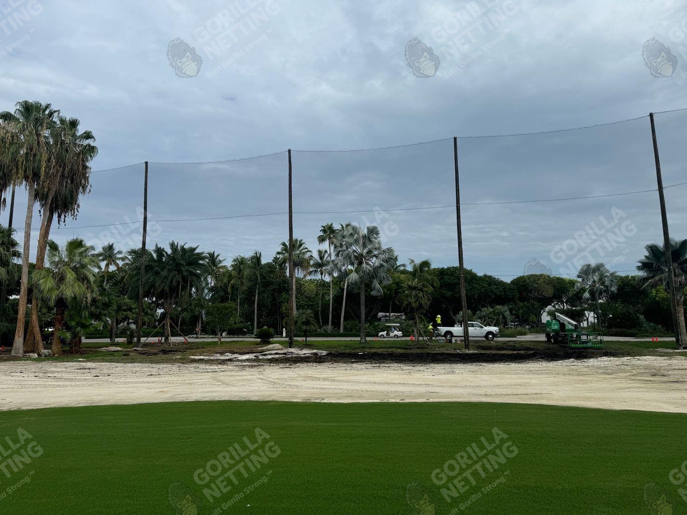 Driving Range Netting Installation at Ocean Reef Club