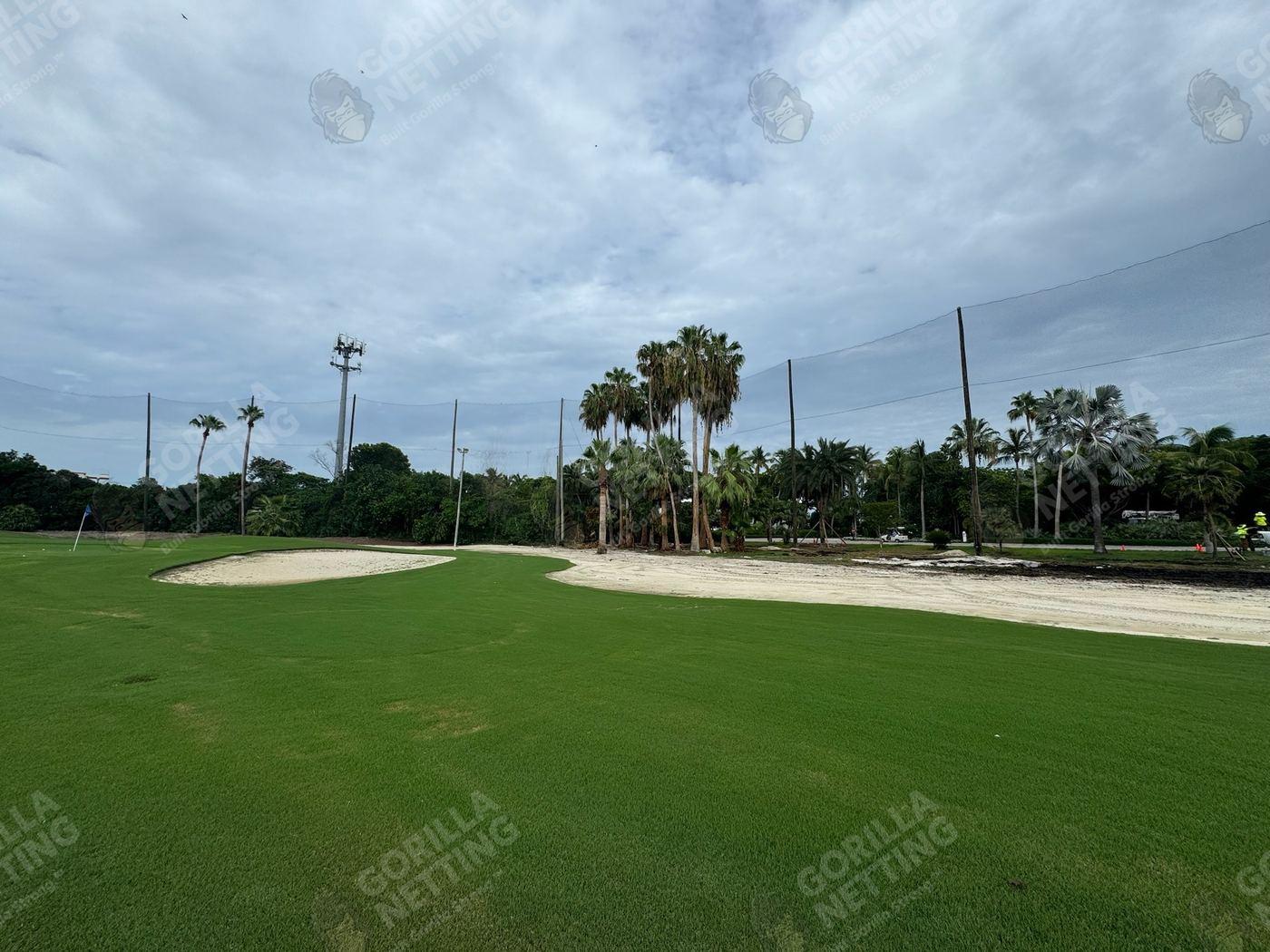 Driving Range Netting Installation at Ocean Reef Club