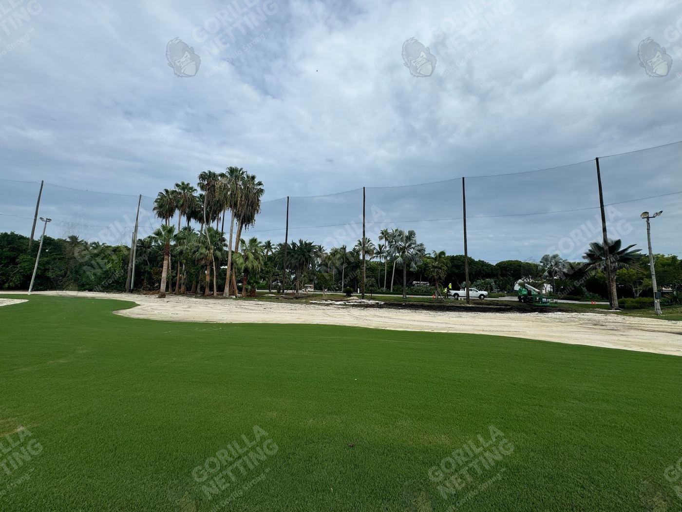 Driving Range Netting Installation at Ocean Reef Club