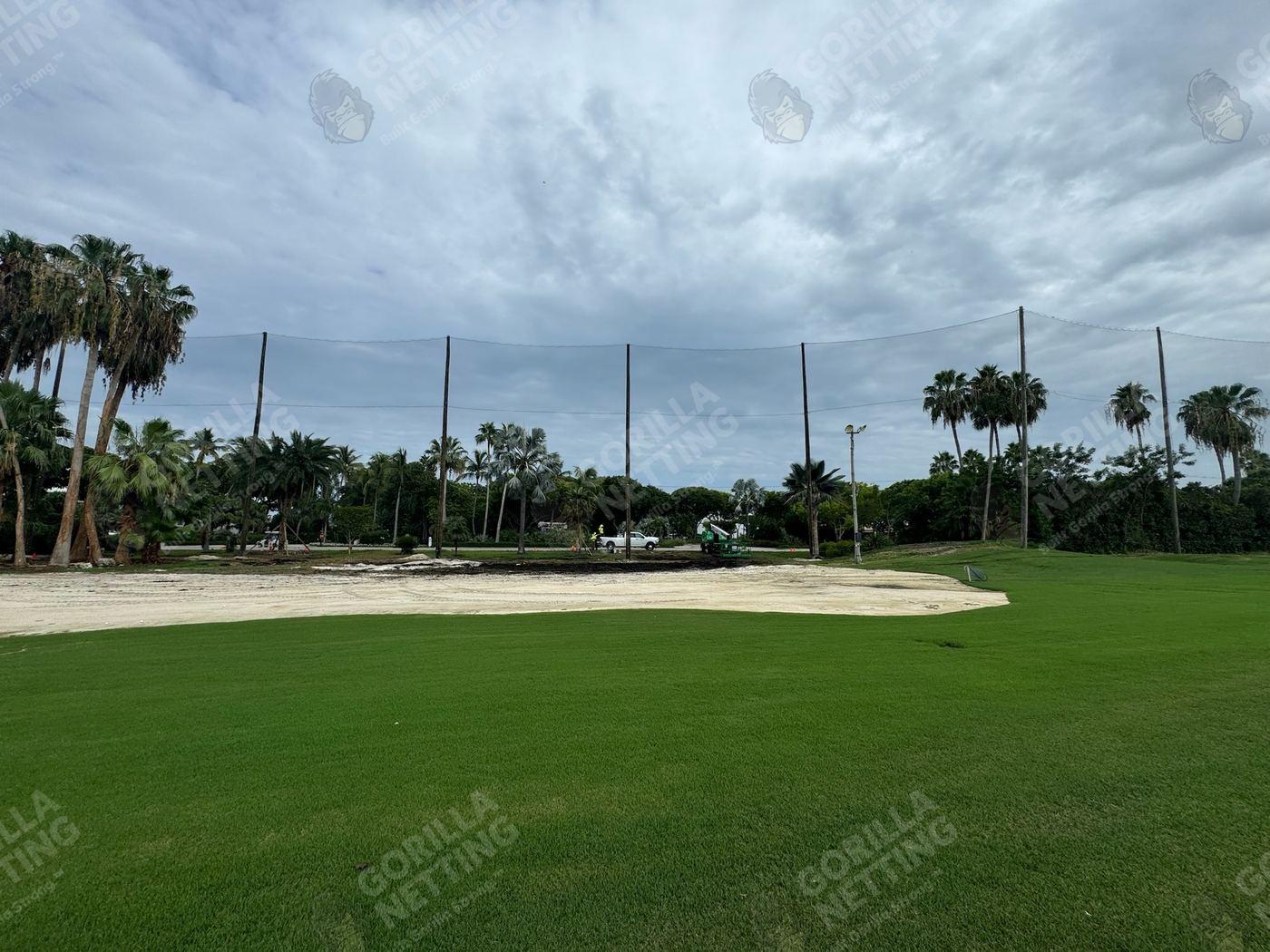 Driving Range Netting Installation at Ocean Reef Club
