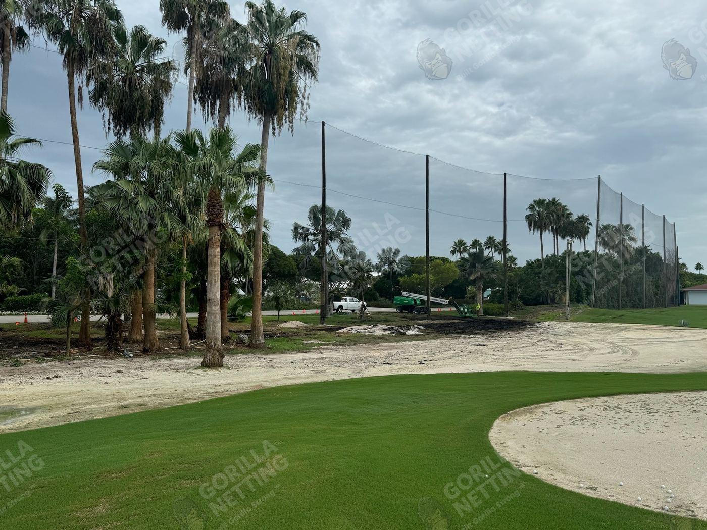 Driving Range Netting Installation at Ocean Reef Club