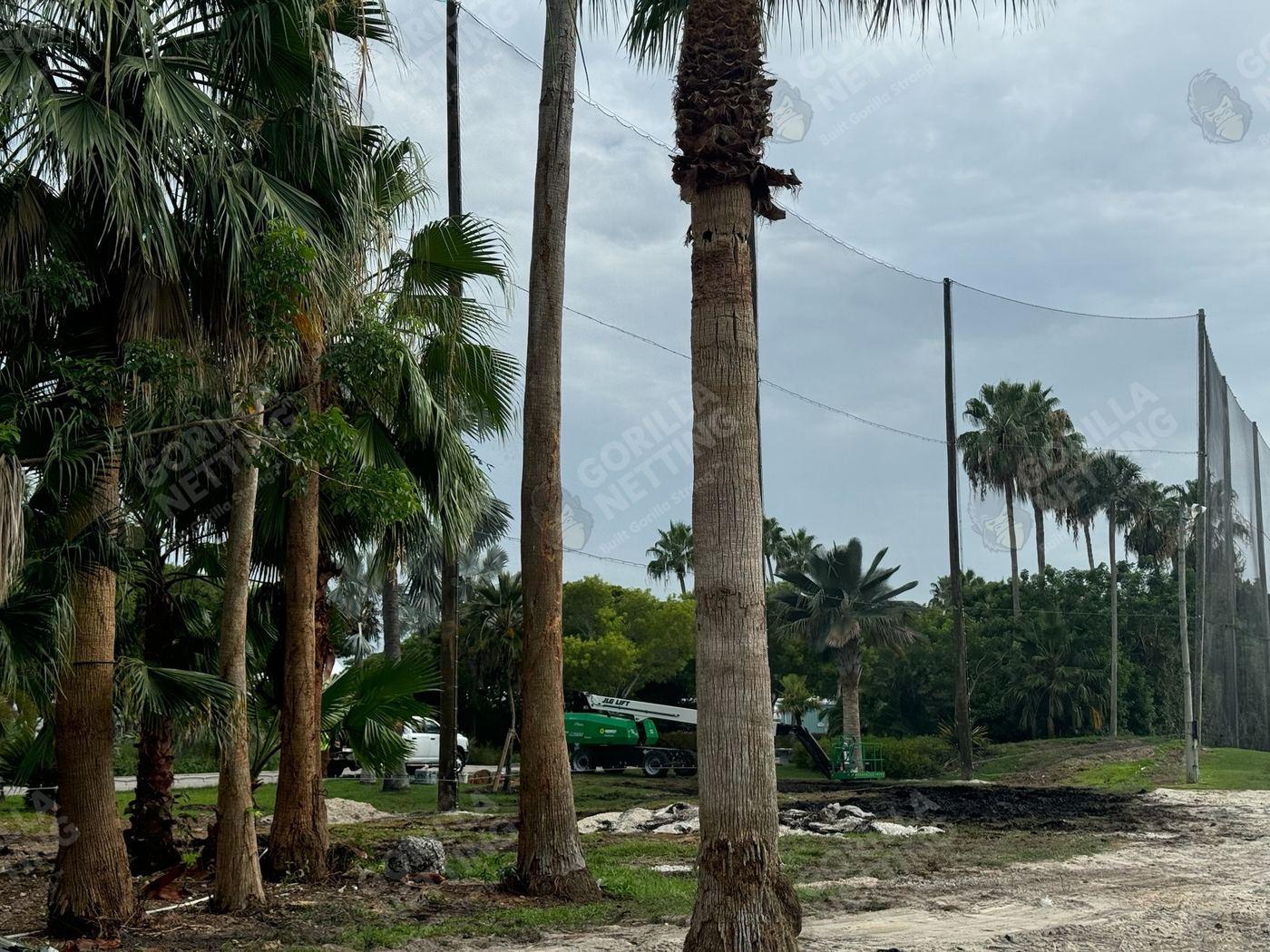 Driving Range Netting Installation at Ocean Reef Club