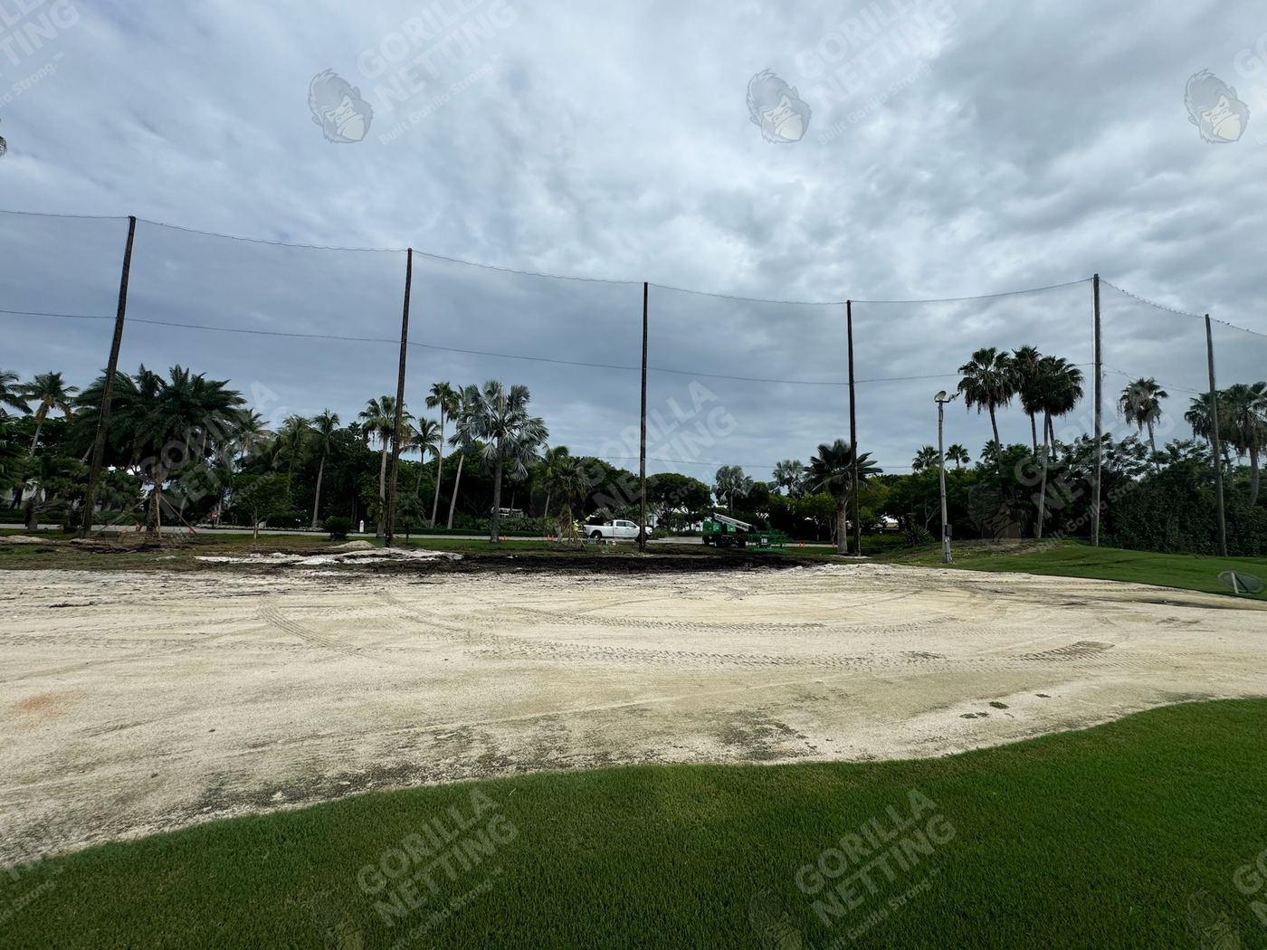Driving Range Netting Installation at Ocean Reef Club