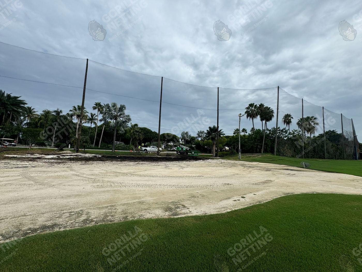 Driving Range Netting Installation at Ocean Reef Club