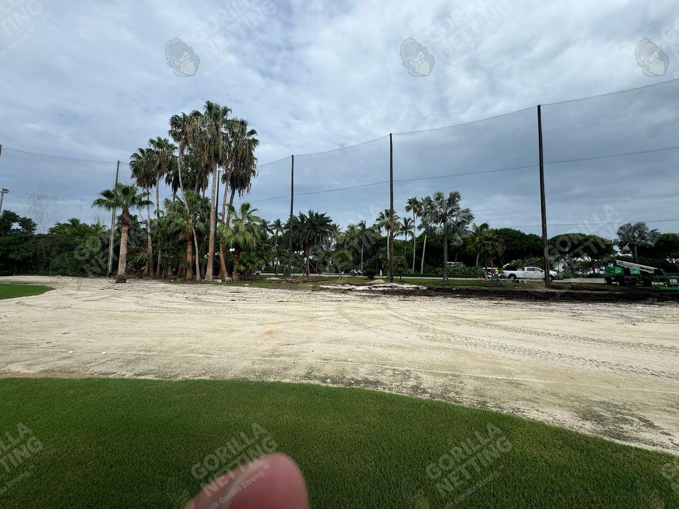 Driving Range Netting Installation at Ocean Reef Club