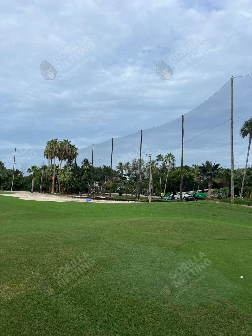 Driving Range Netting Installation at Ocean Reef Club