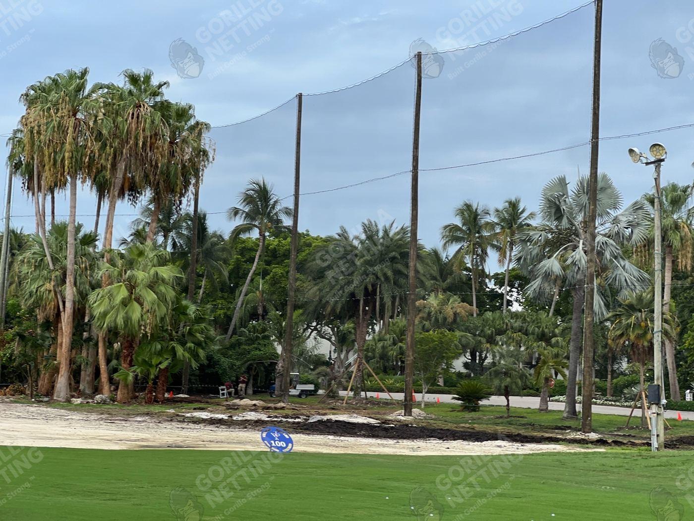 Driving Range Netting Installation at Ocean Reef Club