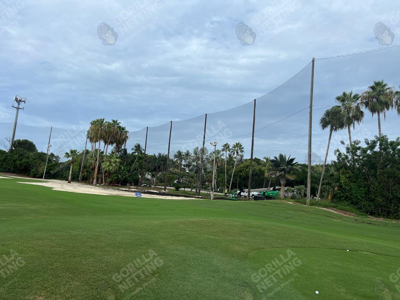 Driving Range Netting Installation at Ocean Reef Club