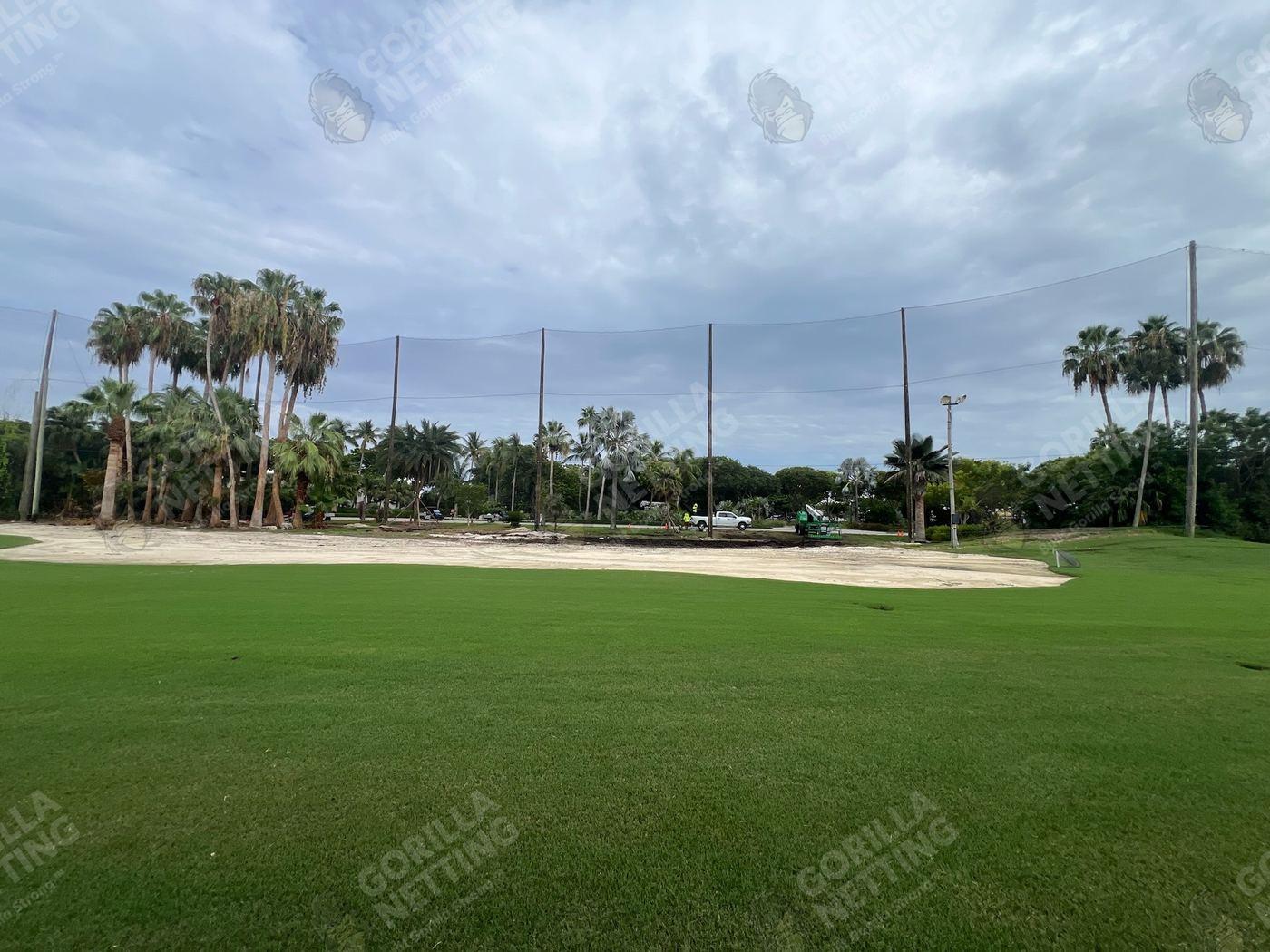 Driving Range Netting Installation at Ocean Reef Club