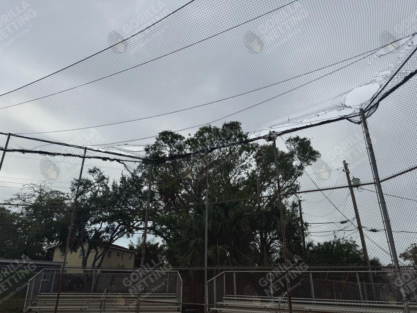Dugout Netting Installation at Seminole High School