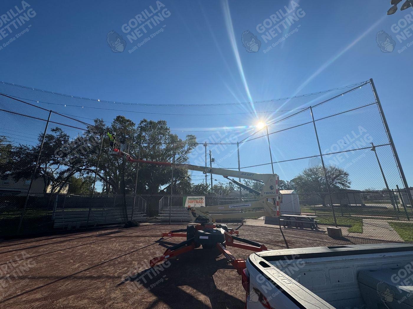 Dugout Netting Installation at Seminole High School