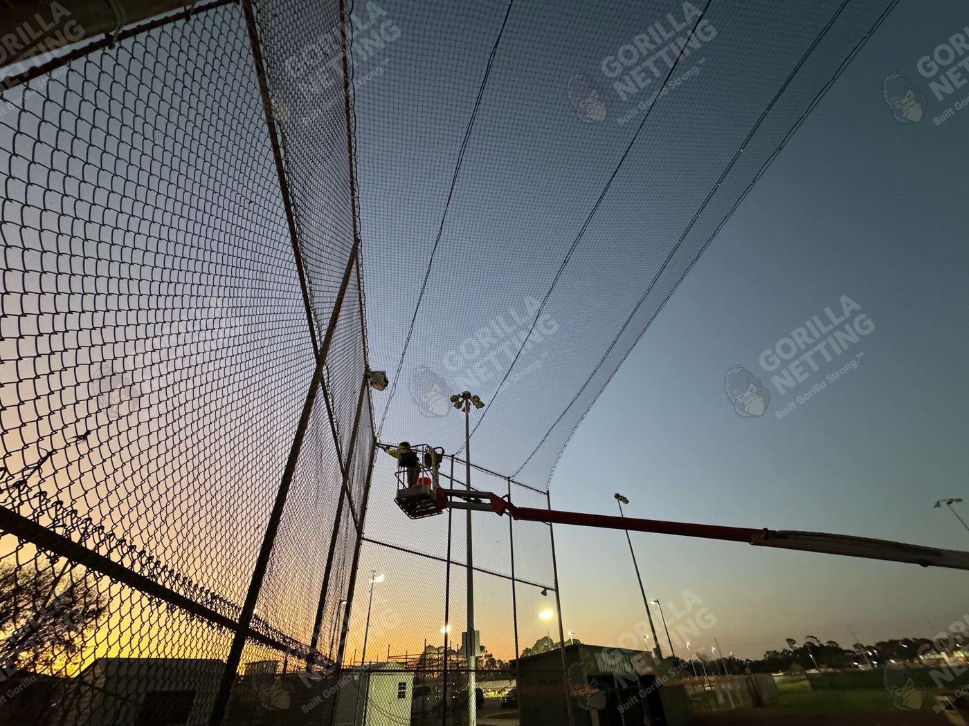 Dugout Netting Installation at Seminole High School