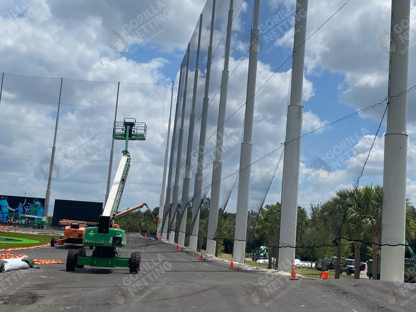 Netting Replacement & Pole Painting at Topgolf Tampa