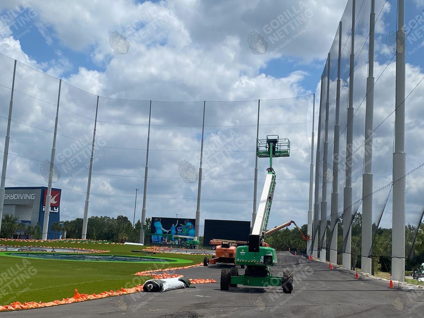 Netting Replacement & Pole Painting at Topgolf Tampa