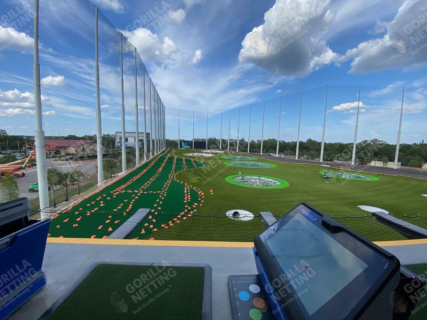 Netting Replacement & Pole Painting at Topgolf Tampa