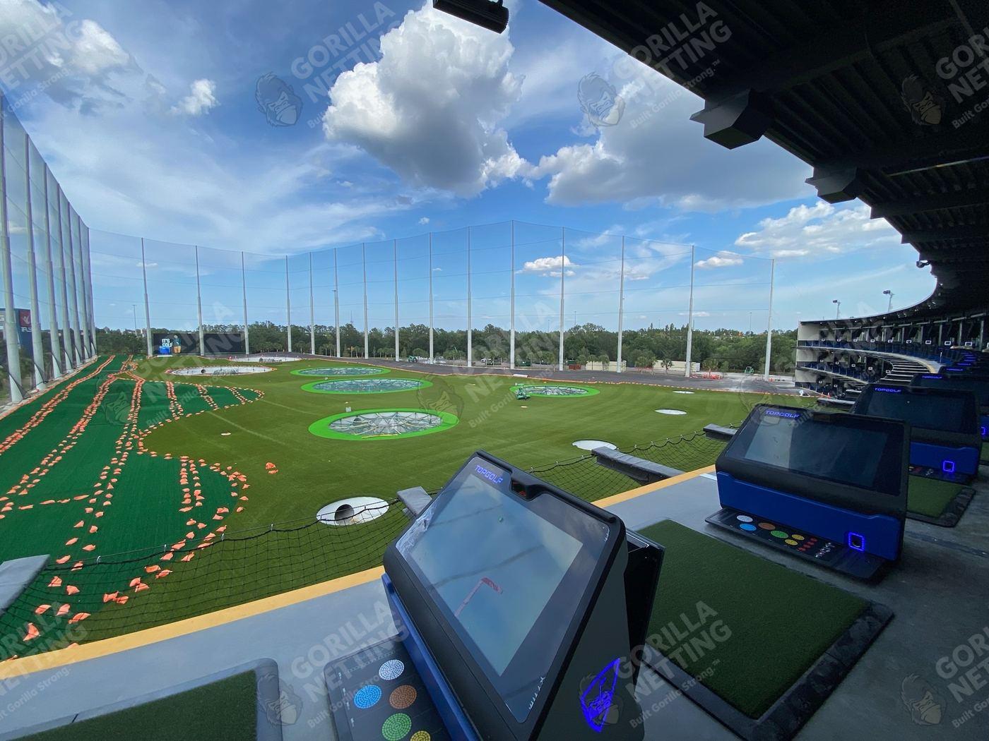 Netting Replacement & Pole Painting at Topgolf Tampa