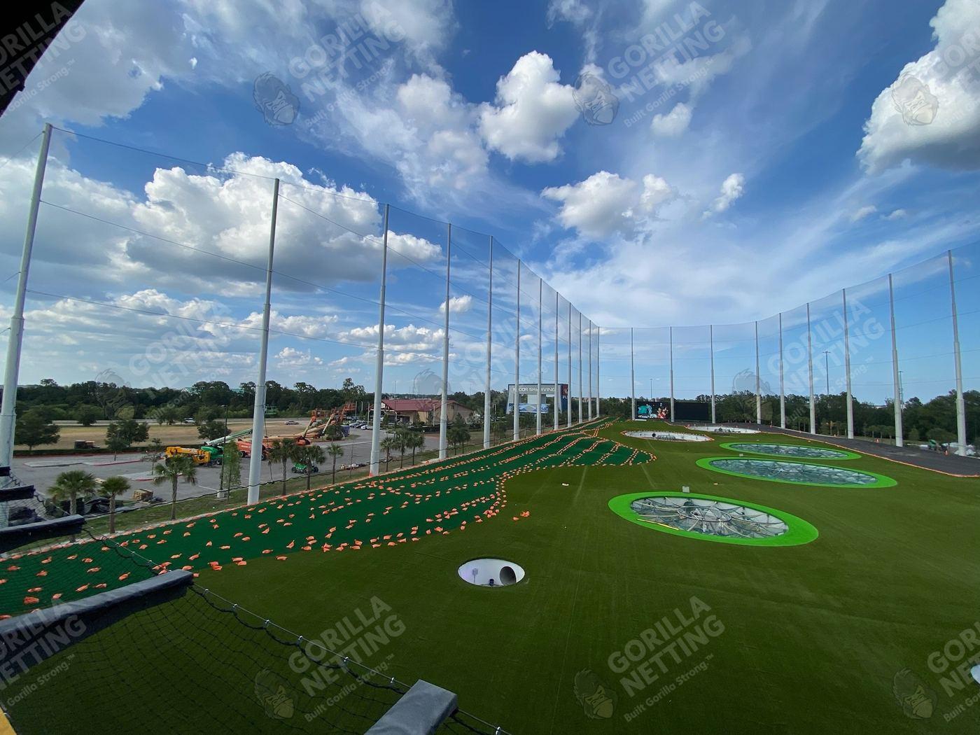 Netting Replacement & Pole Painting at Topgolf Tampa