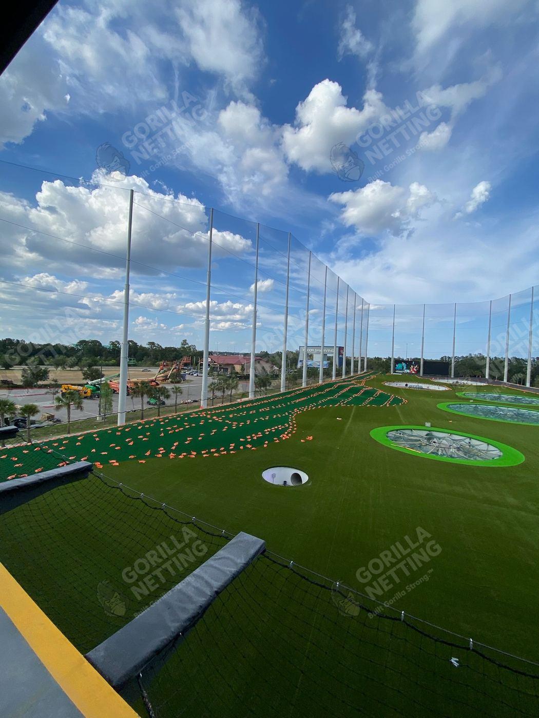 Netting Replacement & Pole Painting at Topgolf Tampa