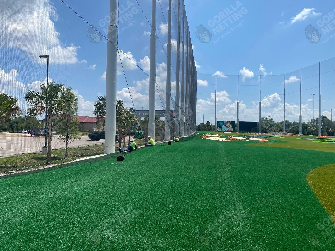 Netting Replacement & Pole Painting at Topgolf Tampa