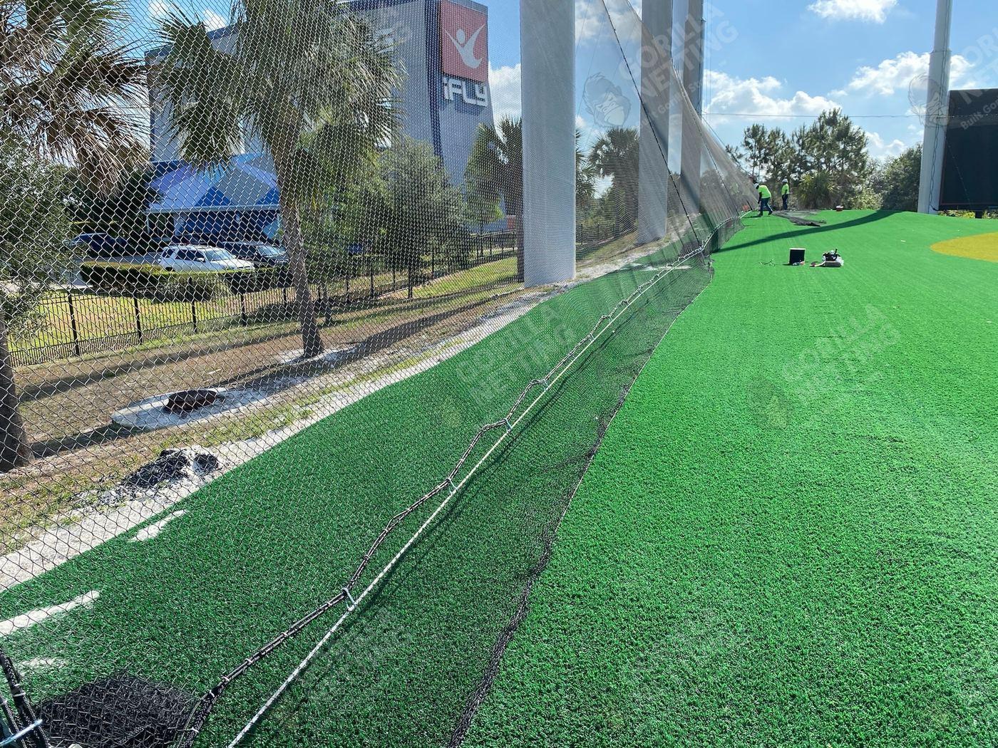 Netting Replacement & Pole Painting at Topgolf Tampa