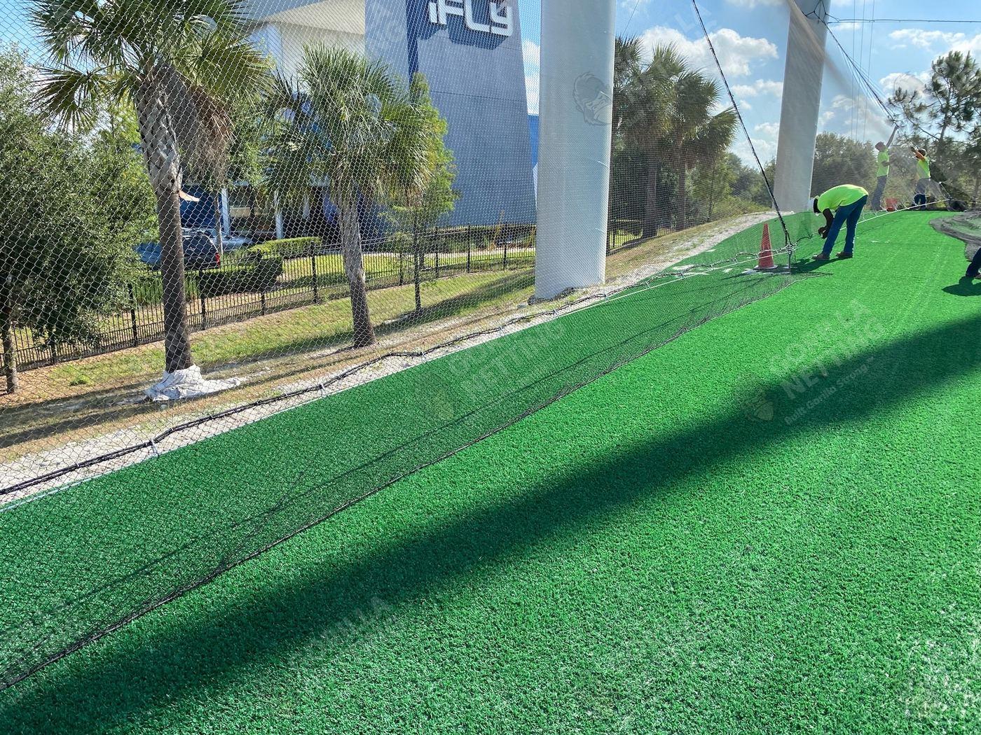 Netting Replacement & Pole Painting at Topgolf Tampa