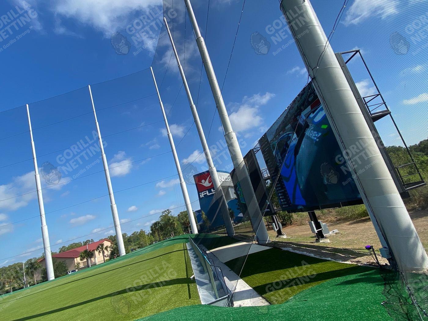 Netting Replacement & Pole Painting at Topgolf Tampa